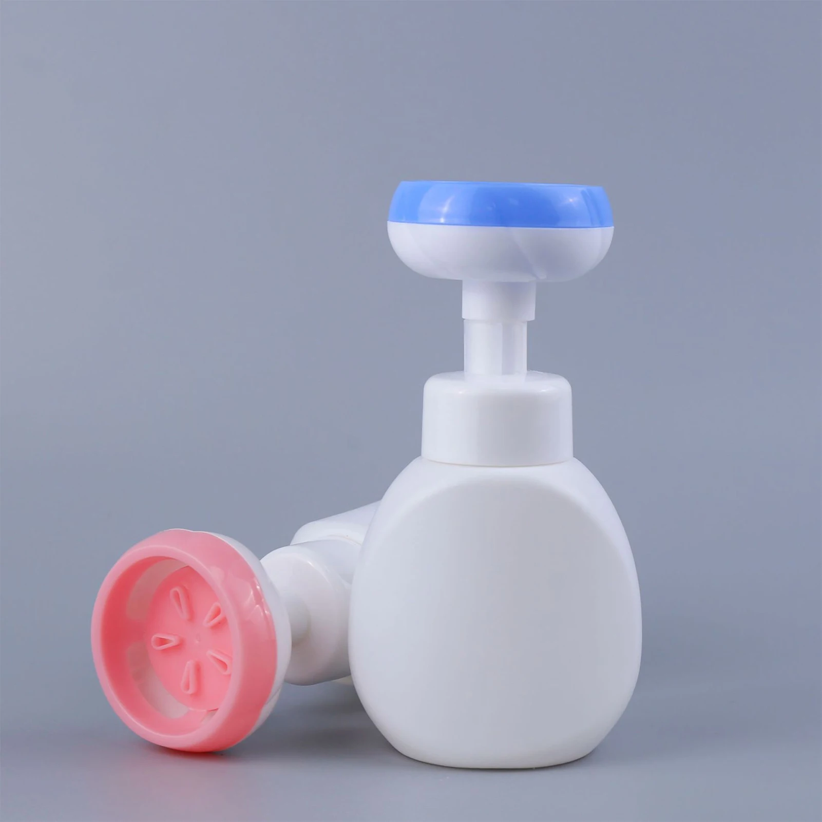 Flower Soap Dispenser 300ml Homemade Liquid Soap Empty Bottle BPA Free Plastic Press Bottles for Facial Cleanser Shampoo Dish