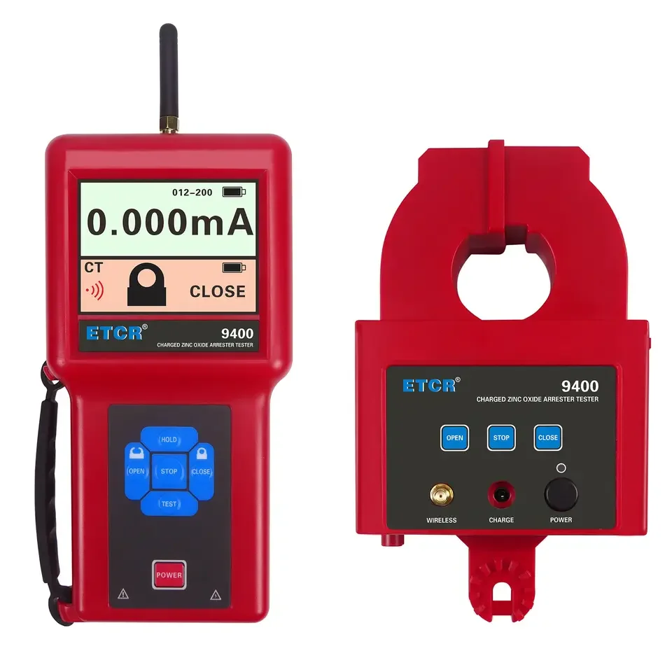

ETCR9400 433Mhz Wireless Communication 30M Portable Zinc Oxide Electrified Lightning Arrester Tester