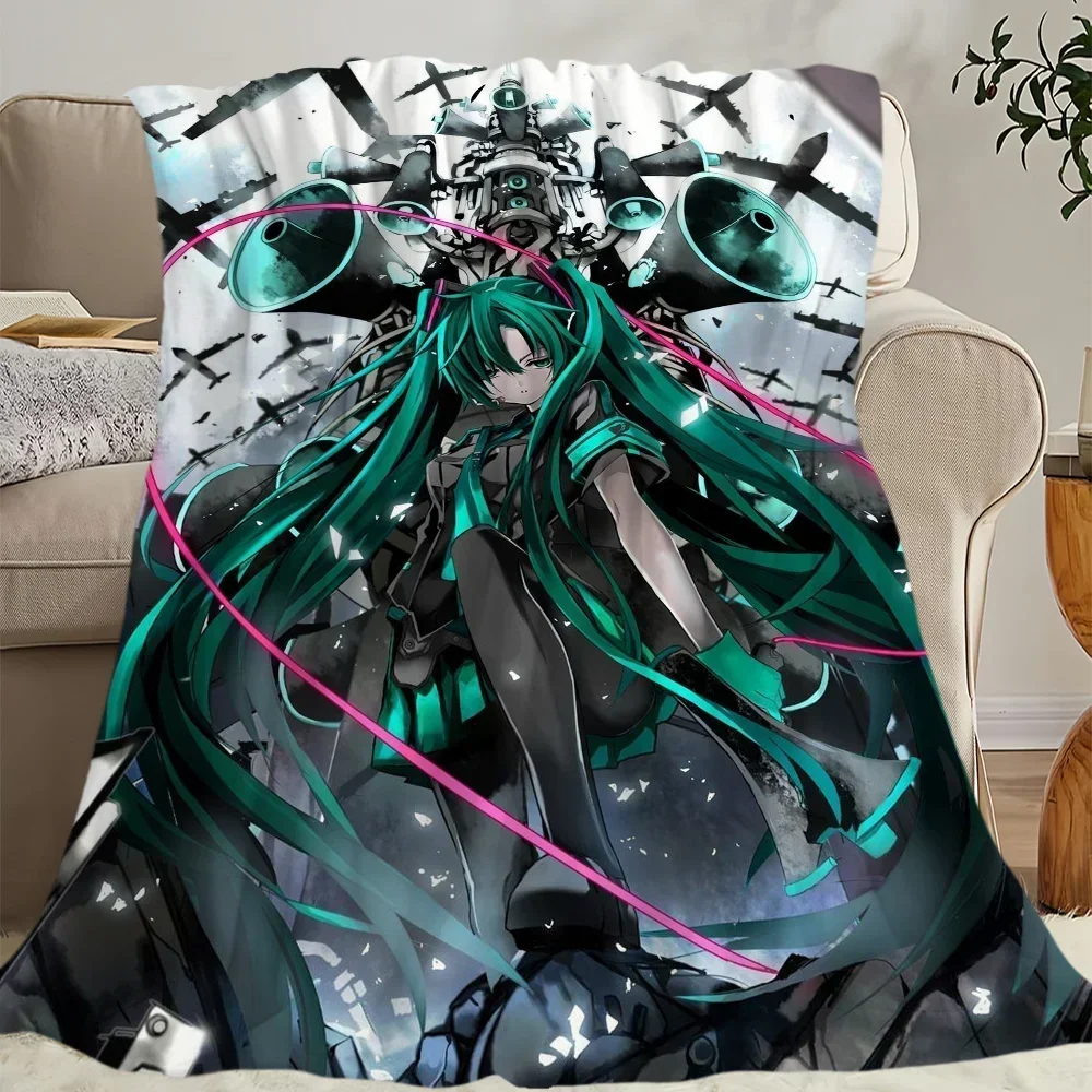 Cute H-Hatsune M-Miku skicomfort warm Soft Baby blanket suitable Home Kid Lunch Blanket Suitable for Home Office Daily Use Cover 6