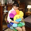 Rainbow Flower Plush Cushion Cute Flower Pillow Sofa Decorative Throw Pillow Luxury Designer Soft Sleeping Bed Back Cushion Gift 1