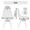 4/5/6Pcs Family Pack Shell Chair Cover Waterproof Seat Cover Thin in Summer Dining Room Antifouling Removable Stool Cover 2