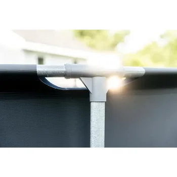 Lark Rustproof Fiberglass Frame Backyard Above Ground Swimming Pool with Filter Pump 4