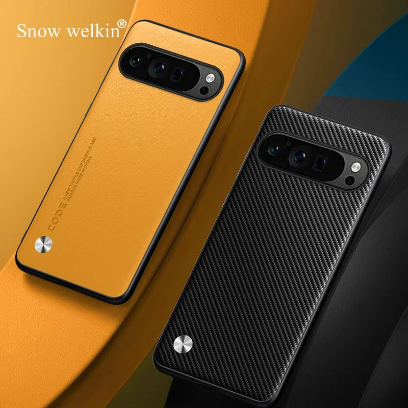 Premium PU Leather Shockproof Silicone Phone Case - Durable Back Cover