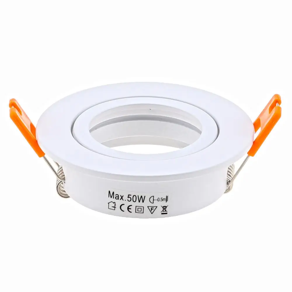 Aluminum Round White Led Downlight Led Spot Light Frame Holders Mr16