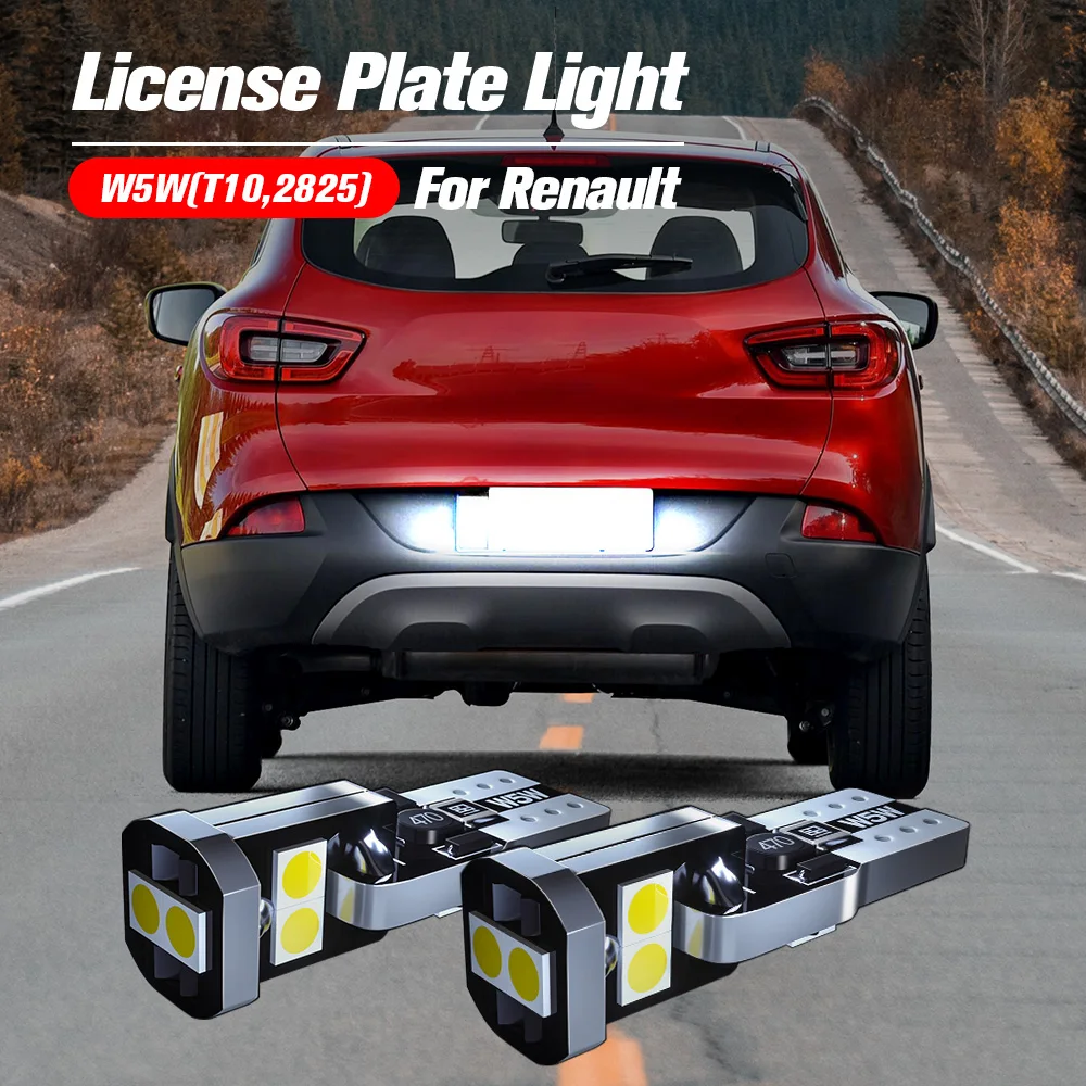 Feux éclairage De Plaque LED Pour Renault (Espace, Scenic, Captur...) - Neuf, 6000K Blanc Xenon