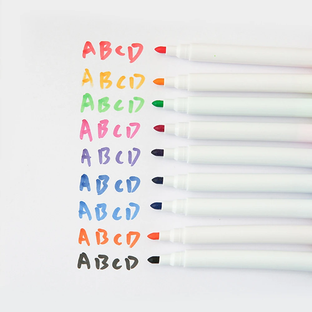 Markers Lined Up
