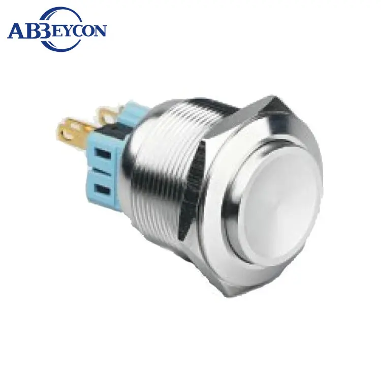 

25303Z Stainless steel 25mm high flush button switch with latching function non-illuminated 4pin switch