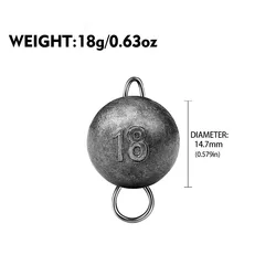 Enhanced Fishing Lure Jig Head Sinkers Collection (5pcs 18g)