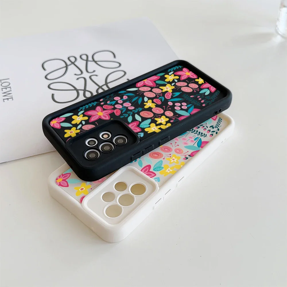 Floral Silicone Cellphone Case - Stylish Protective Cover