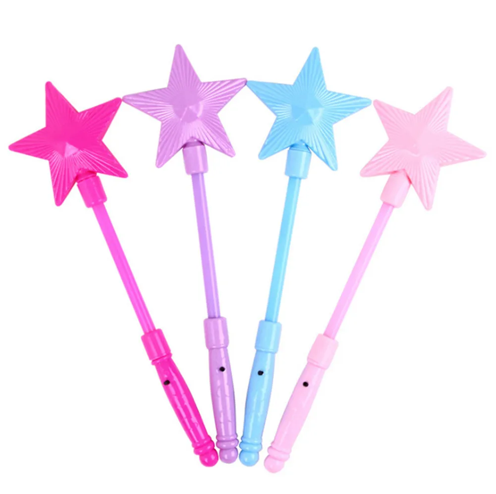 Luminous Star Shape Bar Shape Flashing Light Glow Stick Performance Props Magic Stick for Party Girl Gift cosplay light hairband concert wand stick toys wedding rave glow party star snowflake stick