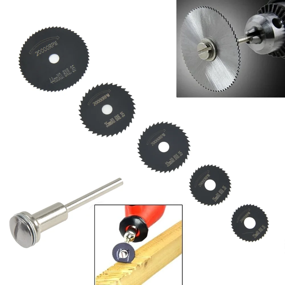 6Pcs Mini Six Piece Small Saw Blade 22-44mm Cutting Blade Metal Cutter Power Tool Accessories