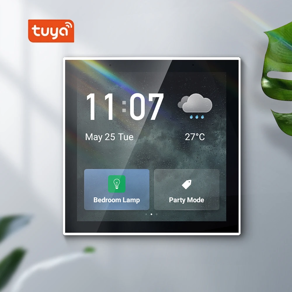 Tuya Smart Home Multi-functional Touch Screen Control Panel 4 inches Central Control for Intelligent Scenes Smart Tuya Devices