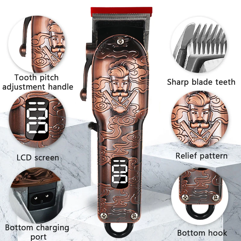 5 in 1 Professional Hair trimmer Electric Cutting Machine Waterproof Hair clipper Beard trimer Men Body Haircut Beard and Nose