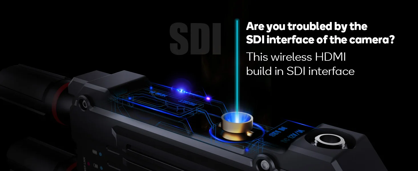 4K HDMI Wireless Transmitter and Receiver 300M with SDI Interface for Profession