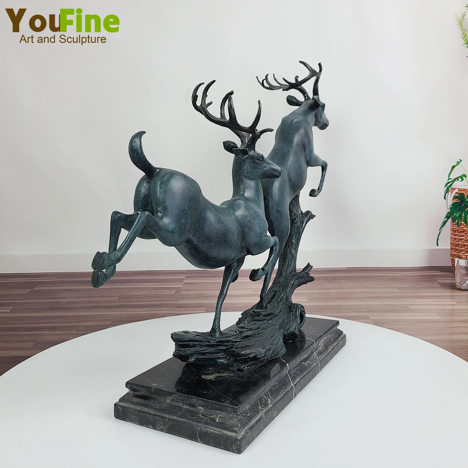 直接受け取り限定！！銅像　インテリア　ブロンズ像　鹿 直接受け取り限定！！銅像 インテリア ブロンズ像 鹿