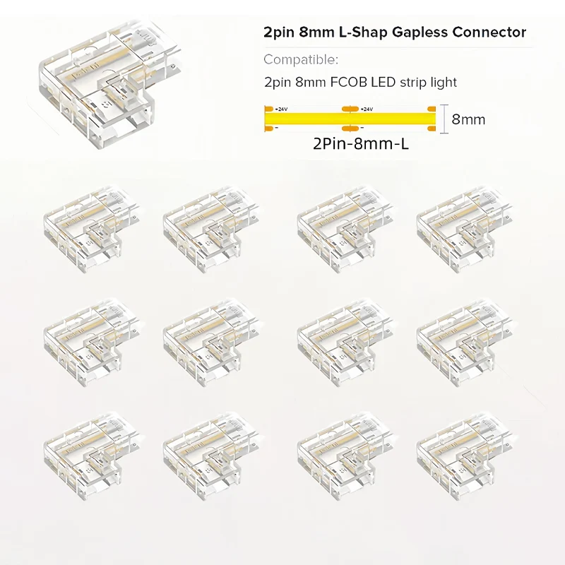 ตัวเลือกสินค้า ขั้วต่อไฟฟ้า COB LED 2 พิน ขนาด 8/10 มม.