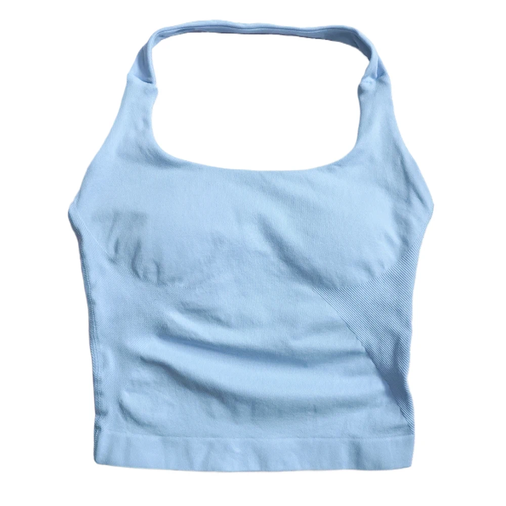 ตัวเลือกสินค้า เสื้อโยคะ Strappy Crop Top วัสดุ Seamless ใส่ออกกำลังกาย