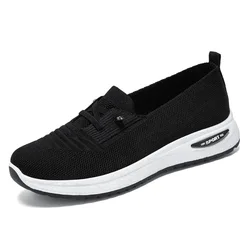 Women's Breathable Mesh Chunky Sole Casual Sneakers with Free Shipping - 39 (Black)