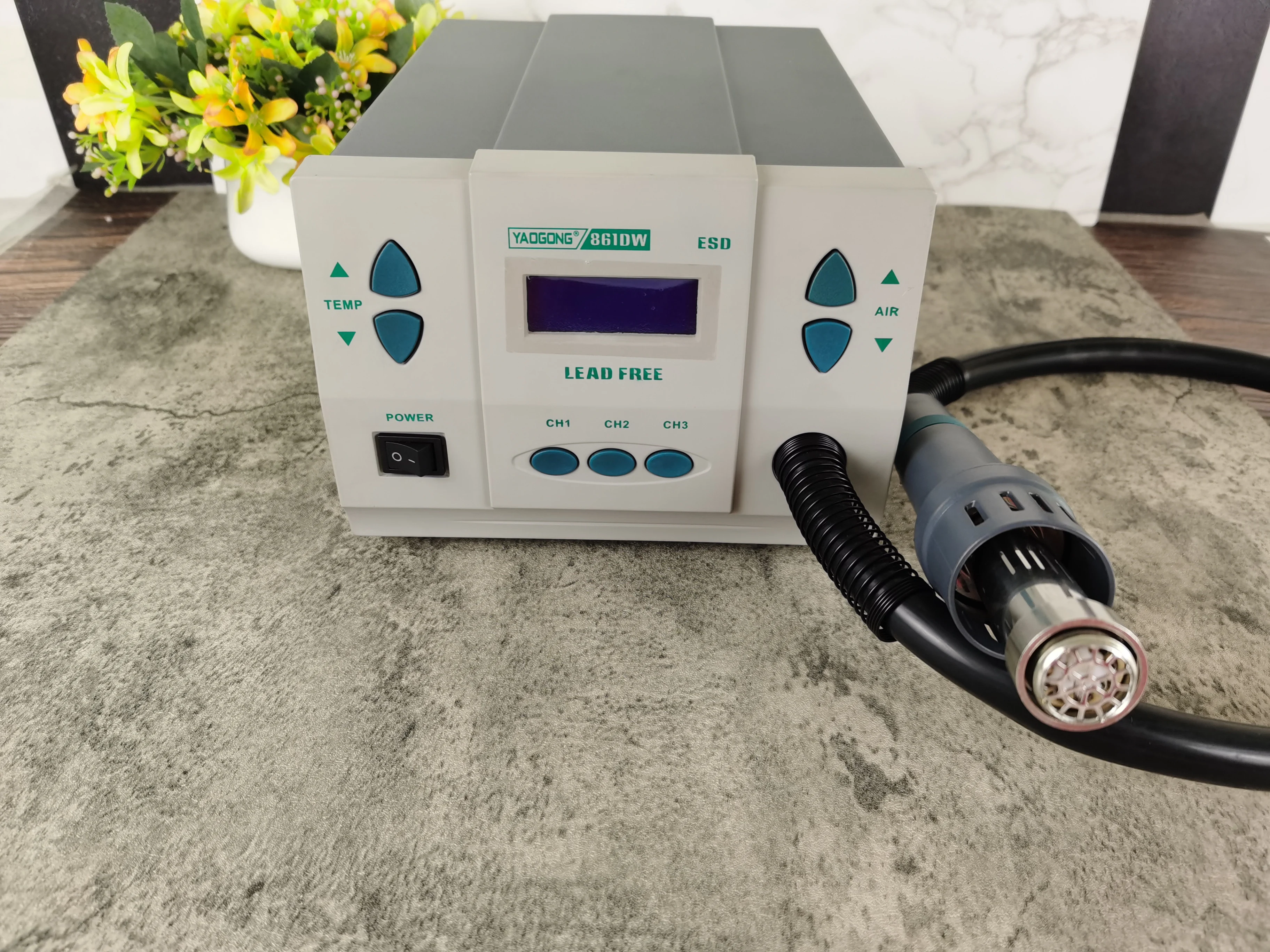 

110V/220V 1000W Original YAOGONG 861DW Heat Gun Lead-free Hot Air Welding Station Hairdryer Soldering Hot Air Rework Station