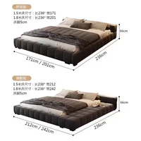 Chambre Unique lit esthétique moderne Double enfants lit luxe dormir 180x200 Camas De Matrimonio dortoir meubles De maison 6