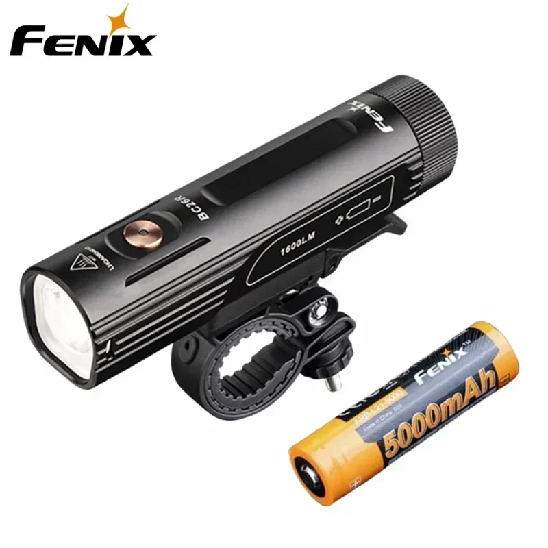 

Фонарик для велосипеда FENIX BC26R, 1600 лм, с литий-ионным аккумулятором 5000 мАч