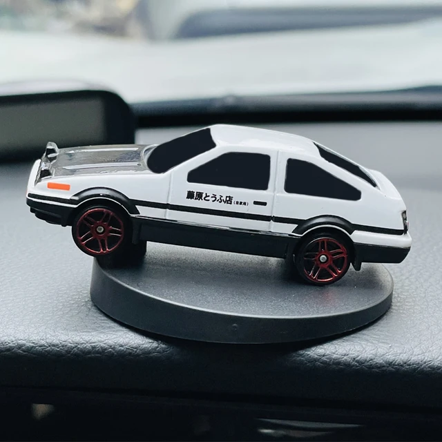 360° Rotating AE86 Car Dashboard Decor Swivel Ornament Mini Alloy Drift Motion Model Center Console Vehicle Interior Accessories 1