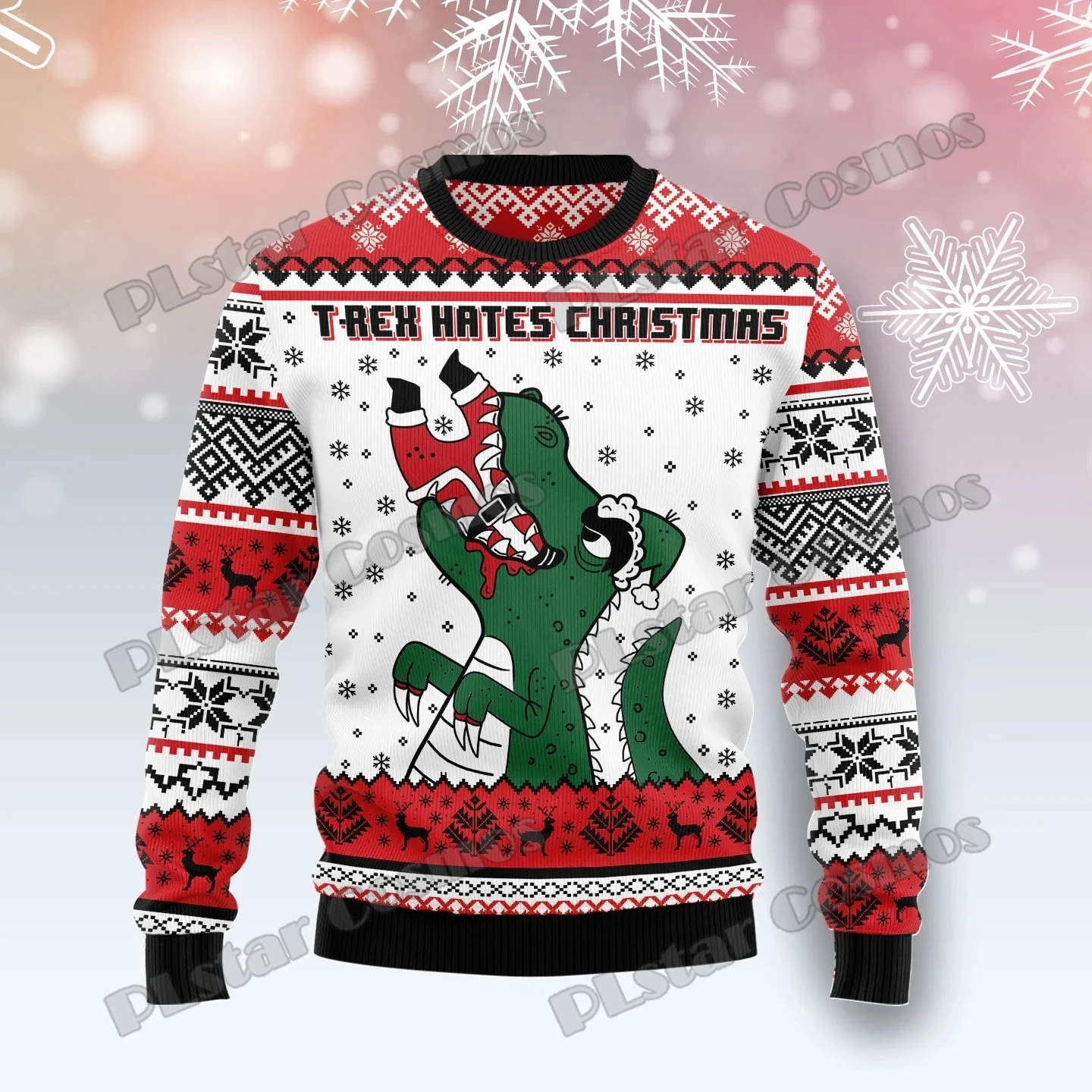 PLstar Cosmos Lovely Penguin & Turtle 3D Printed Fashion Men Ugly Christmas Sweater Winter Unisex Casual Knitwear Pullover MYY46