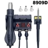 8909D Soldering Station Digital Display Hot Air Gun Soldering And Rework Station For Cell-Phone Welding Desoldering Repair Tools 1