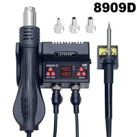 8909D Soldering Station Digital Display Hot Air Gun Soldering And Rework Station For Cell-Phone Welding Desoldering Repair Tools 1