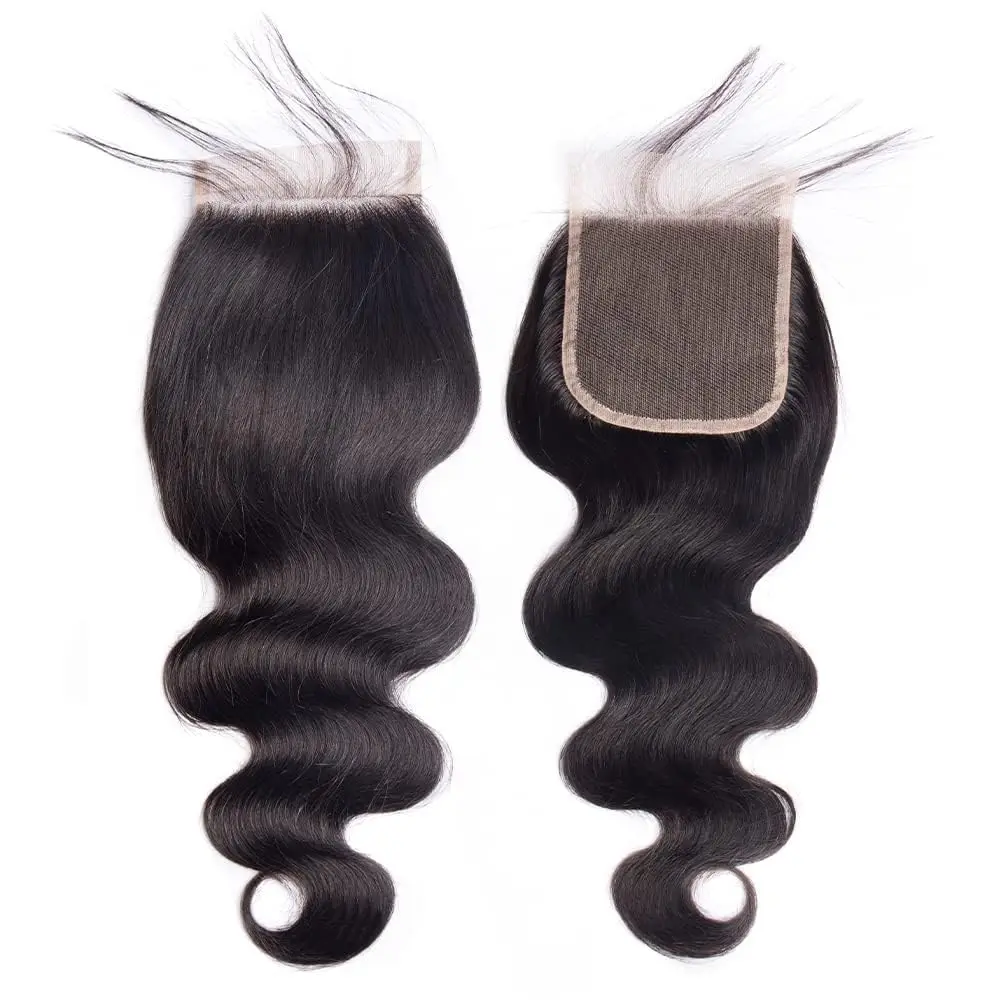 Body Wave Closure 4x4 Free Part Closure Brazilian Human Hair Body Wave Lace Virgin Human Hair Swiss Lace closure