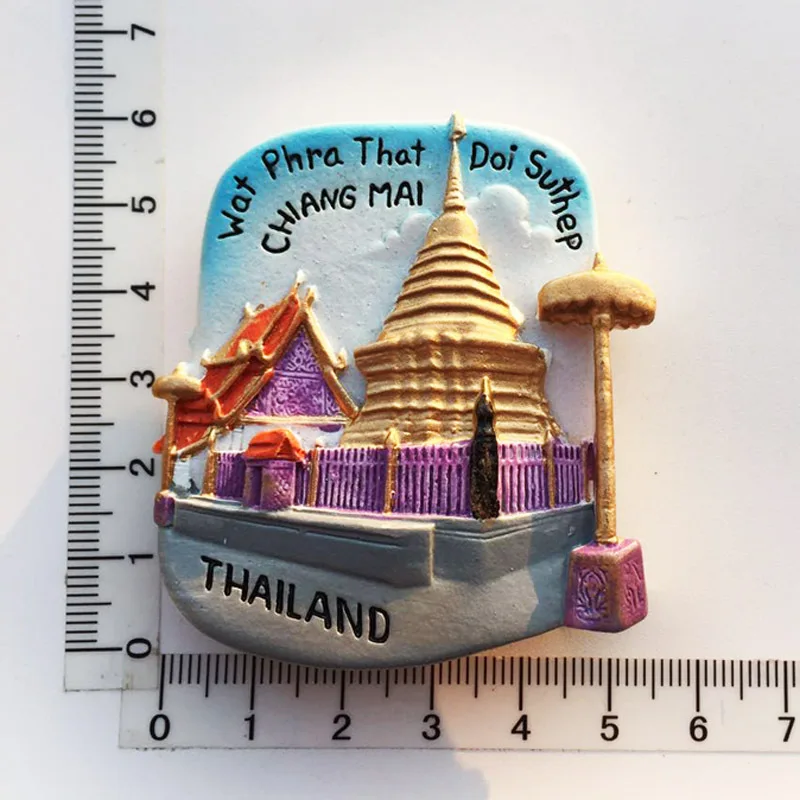 3D Koh Samui Thailand Fridge Magnet - 7x5 Cm Polyresin Travel Souvenir & Home Decoration