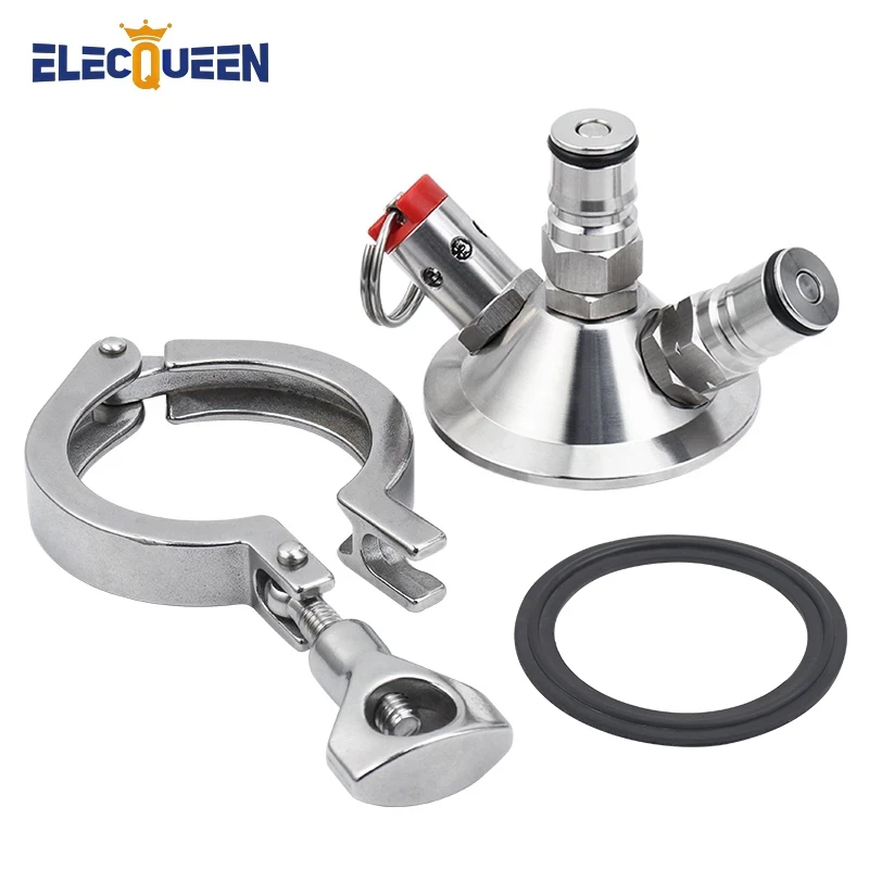 Sankey Keg Ball Lock Triclamp Conversion Kit, 2'' Triclover Clamp