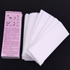 Alileader 100 Sheets Non Woven Wax Strips Body Facial Eyebrow Bikini Wax Strips For Hair Removal Large Size 2.8" * 7.9" 1