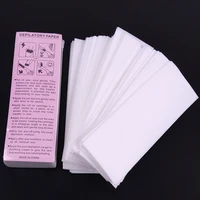 Alileader 100 Sheets Non Woven Wax Strips Body Facial Eyebrow Bikini Wax Strips For Hair Removal Large Size 2.8" * 7.9" 1