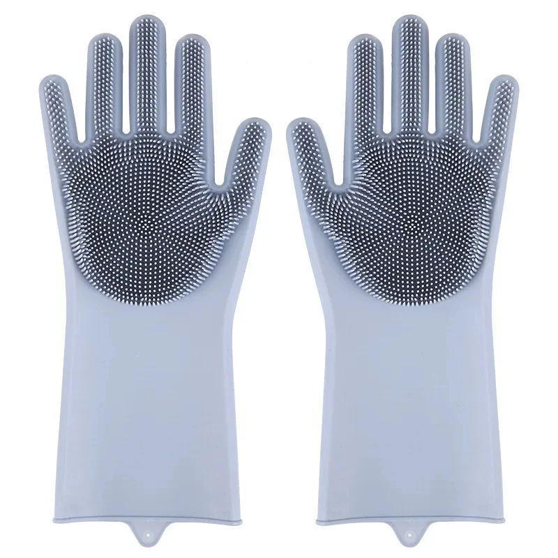 Pet Grooming Gloves Bathroom Dog Cats Bath Brush Massage Gloves Soft Rubber Comb for Cats Shower Cleaning