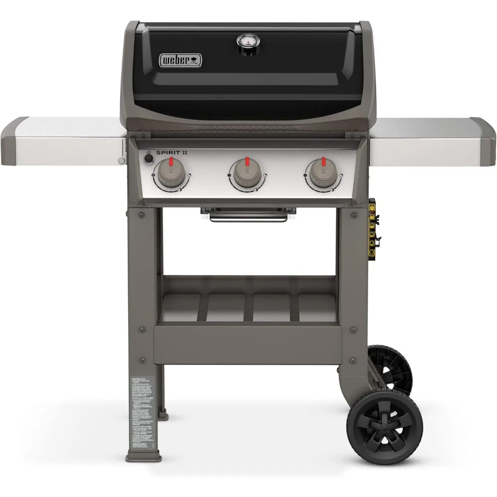 

Spirit II E-310 3-Burner Liquid Propane Grill, Black