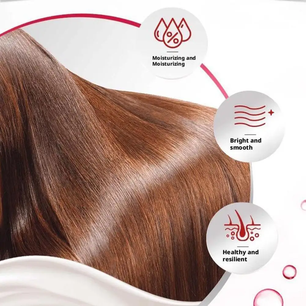 Máscara de cabelo japonesa original, shampoo condicionador, reparação de cabelos secos e danificados, nutritivo, melhora o frizz, suavização, fluxo, cuidados com os cabelos 6