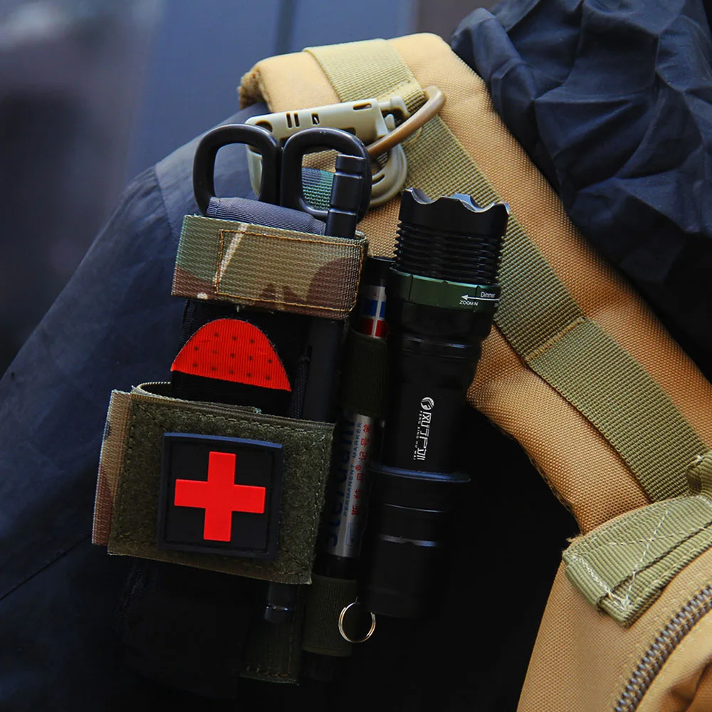 Tactical Bag First Aid Kit Molle Flashlight Torch Pouch Belt Fast Tourniquet Shear Medical CAT Gear Gear Accessories Pack