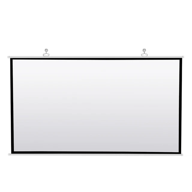Portable Projector Screen for Home Theater Outdoor HD White Foldable Anti-Crease (72Inch)