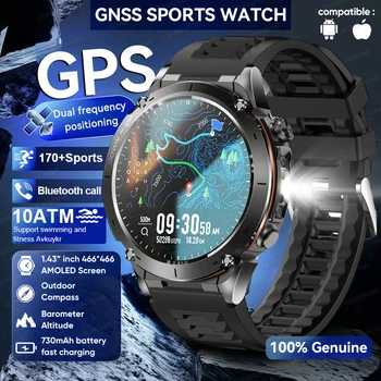 Per Xiaomi GPS Smart Watch 10ATM Impermeabile Built-in Dual-Band GNSS Bussola Chiamata Bluetooth Grado Militare Sport Smartwatch 2025