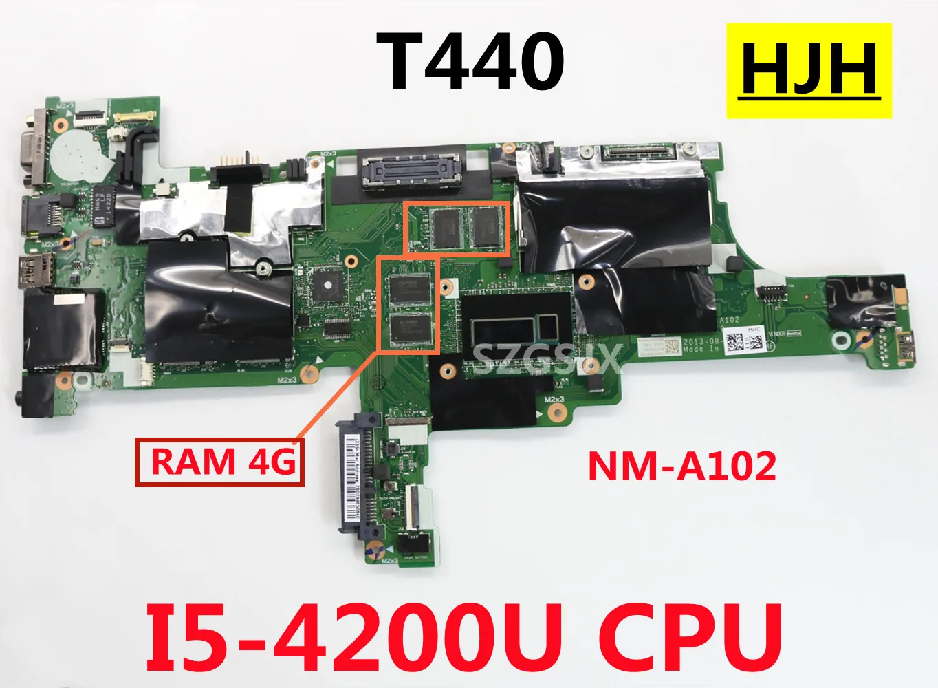 

FOR Lenovo Thinkpad T440 Laptop Motherboard VIVL0, NM-A102 ,CPU I5-4200U FRU 00HM159, 00HM157, 00HM160, 00HM158,