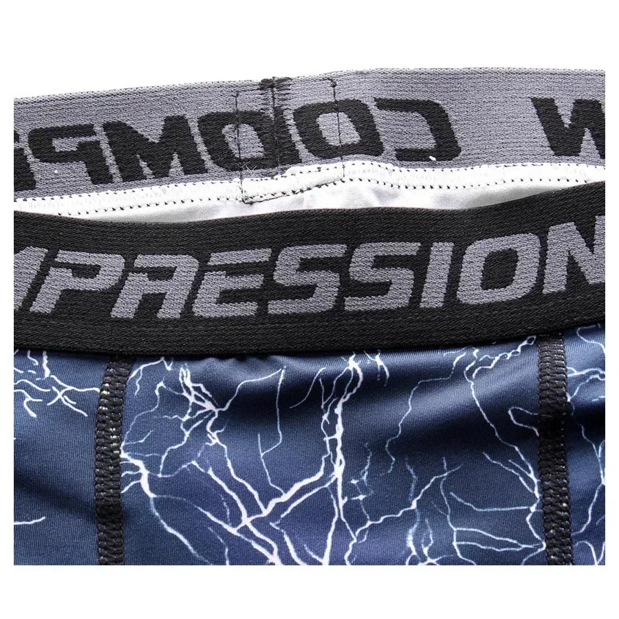 Running Pants Compression Leggings Men's High Elastic Tight Breathable Slim Fitting Comfortable Moisture Wicking Casual Sports