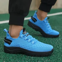 Men's Bright Yellow Outdoor Sneakers Breathable Mesh Construction Shock Absorbing Sports Shoes Stylish Trendy Adventure Footwear - Image 5