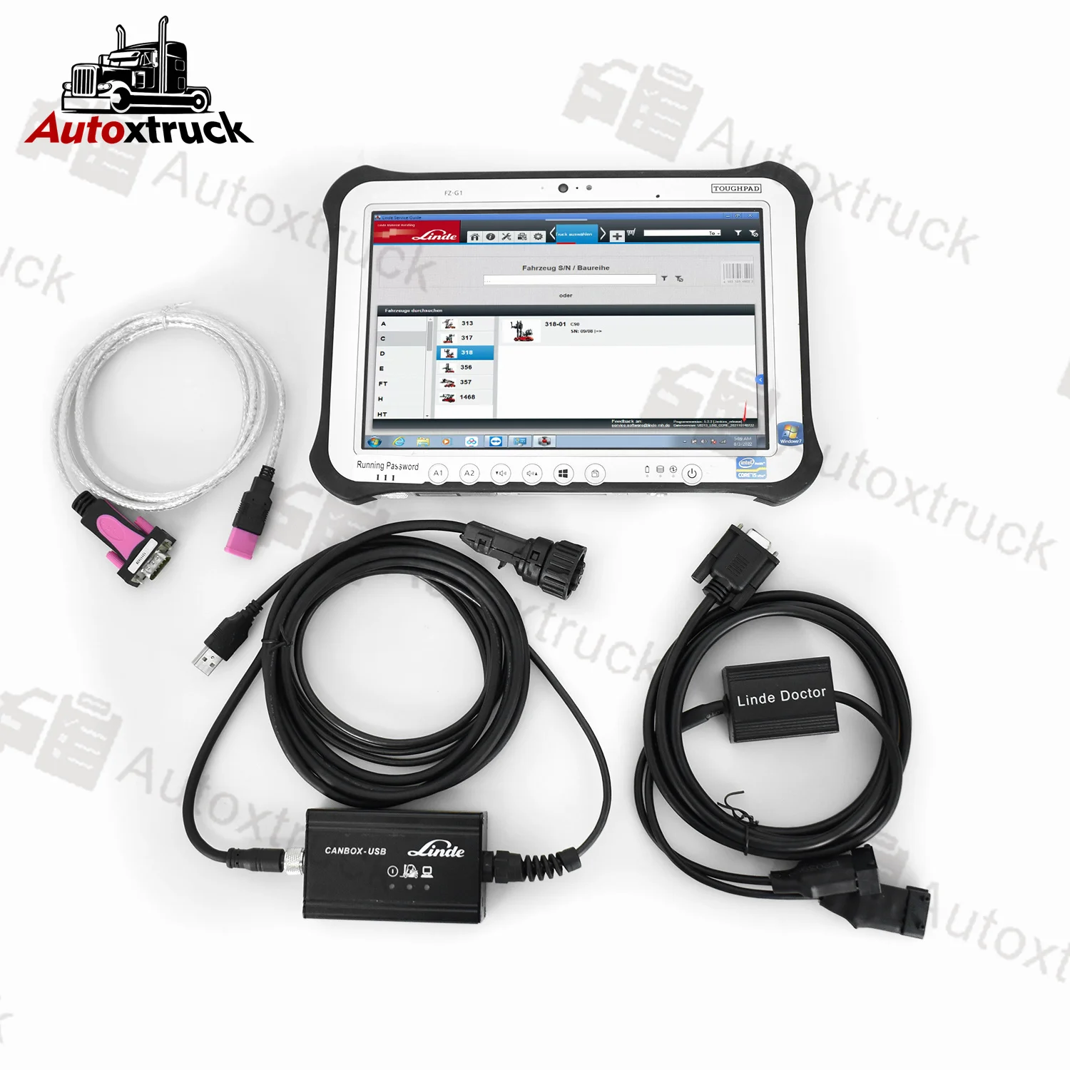 

For Linde Canbox USB FZ-G1 tablet Pathfinder LINDE LTD2 truck Forklift Diagnostic Tools Repair Forklift Linde canbox doctor
