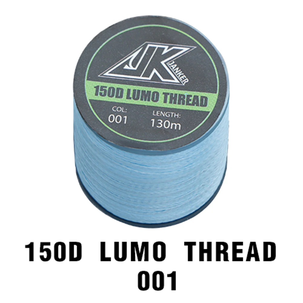 Fishing Rod Guide Winding Thread Fly Tying 150D Polyester Fiber Ring Fasten Line DIY Accessory 100M