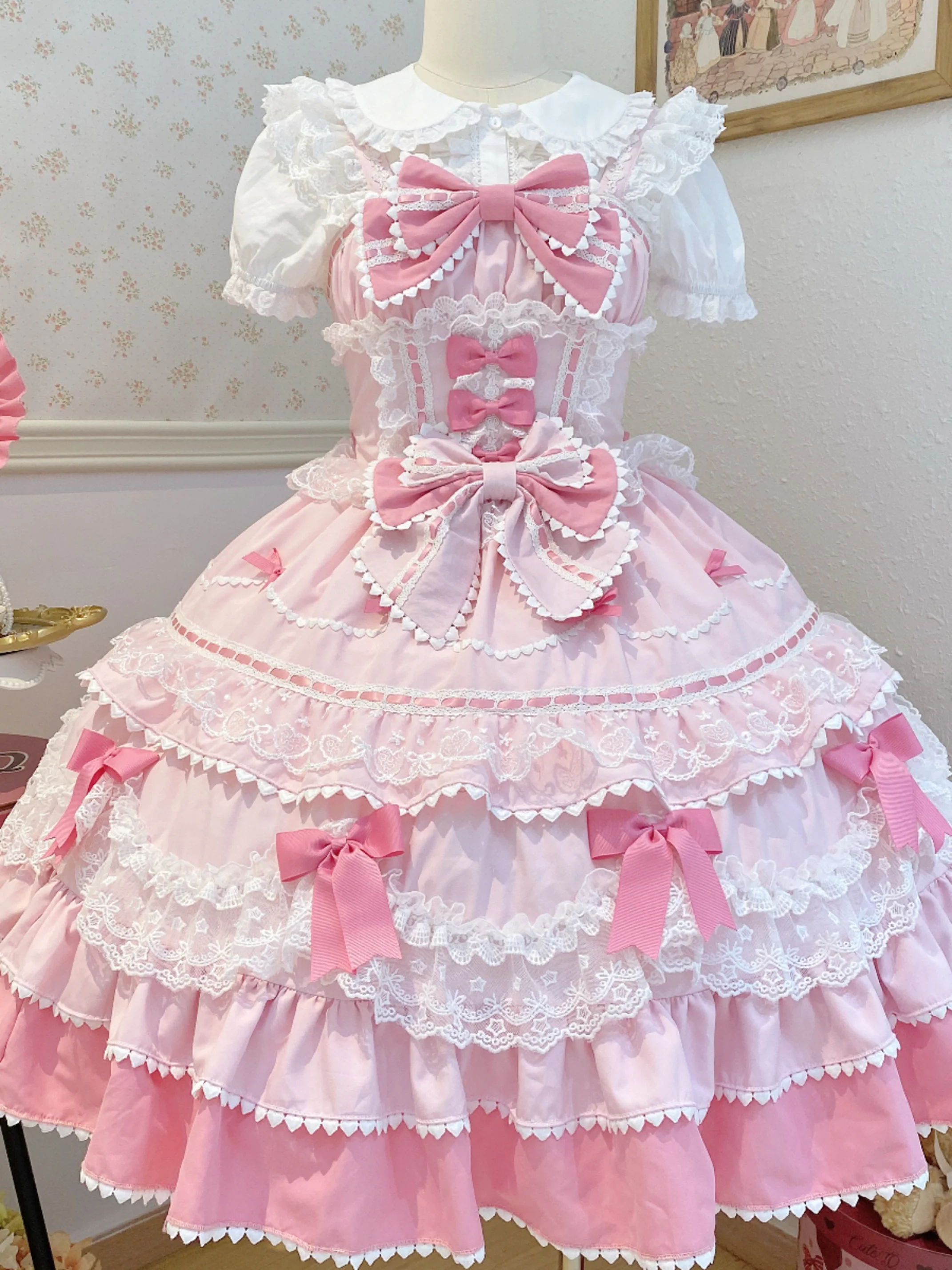 Pre-sale 25days Harajuku Original Design Lolita Dress Cute Jsk Suspender Summer Tea Party Birthday Clothes Daily Set Sweet Girl