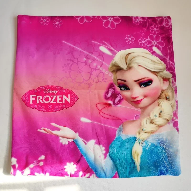 Nice Elsa Anna Princess Frozen Cushion Cover 45x45cm PillowCase Cartoon Decorative/Nap on Room Sofa Baby Girl Birthday Gift