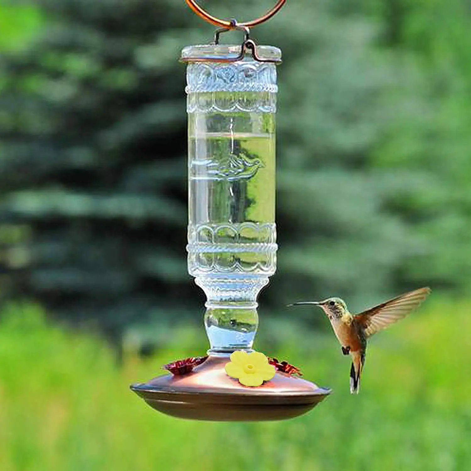 Feeding Ports Replacement 30Pcs Hummingbird Feeders Replacement Flowers Drinking Container