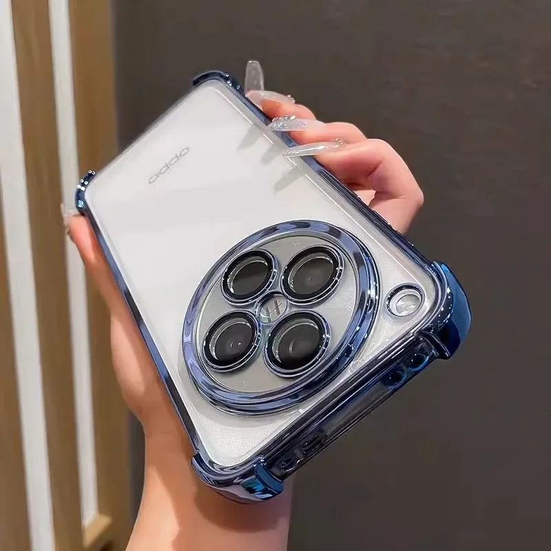 Enhanced Anti-Shock Plating Lens Protection Film Case with Four-Corner Reinforcement