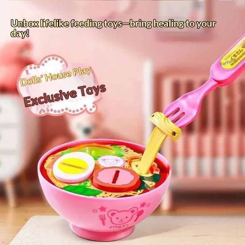 Popular Internet-Famous Toy Set: Ramen Bento Box with Pudding, Realistic Japanese-Style Pretend Play Food for Children - 4
